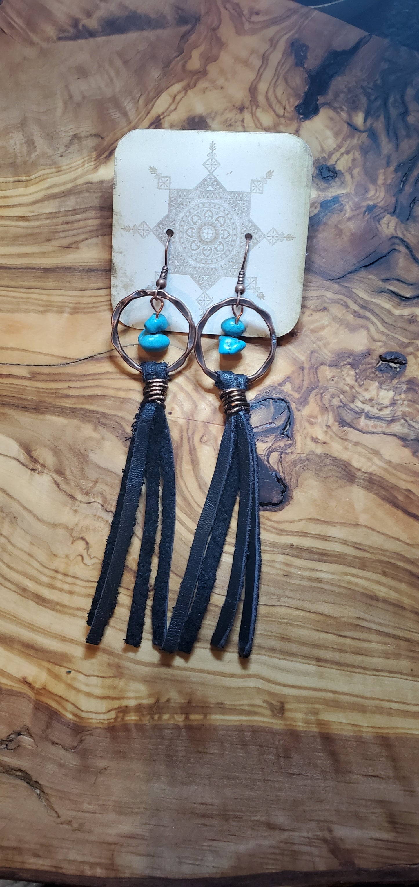 Fringe & Copper Earrings