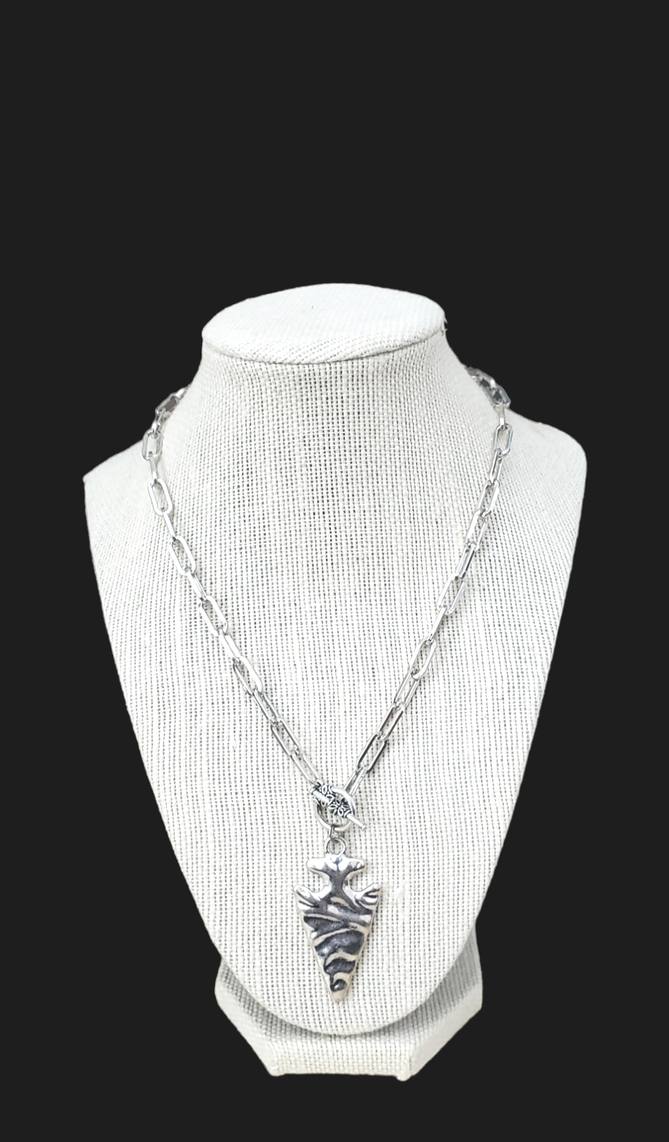 Serena Silver Arrowhead Necklace