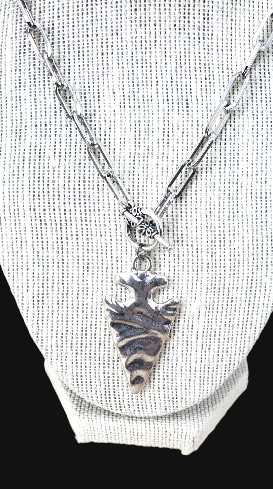 Serena Silver Arrowhead Necklace